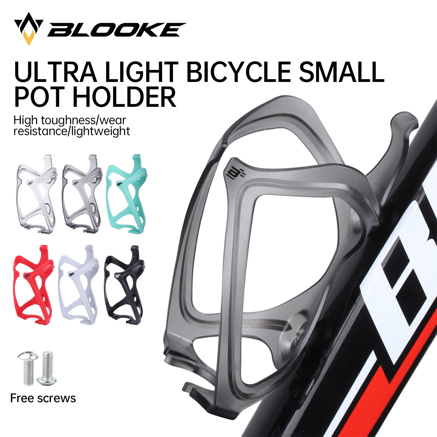 Cycling Gear Rack - BLOOKE Ultra Hafif Bisiklet Şişe Kafesi