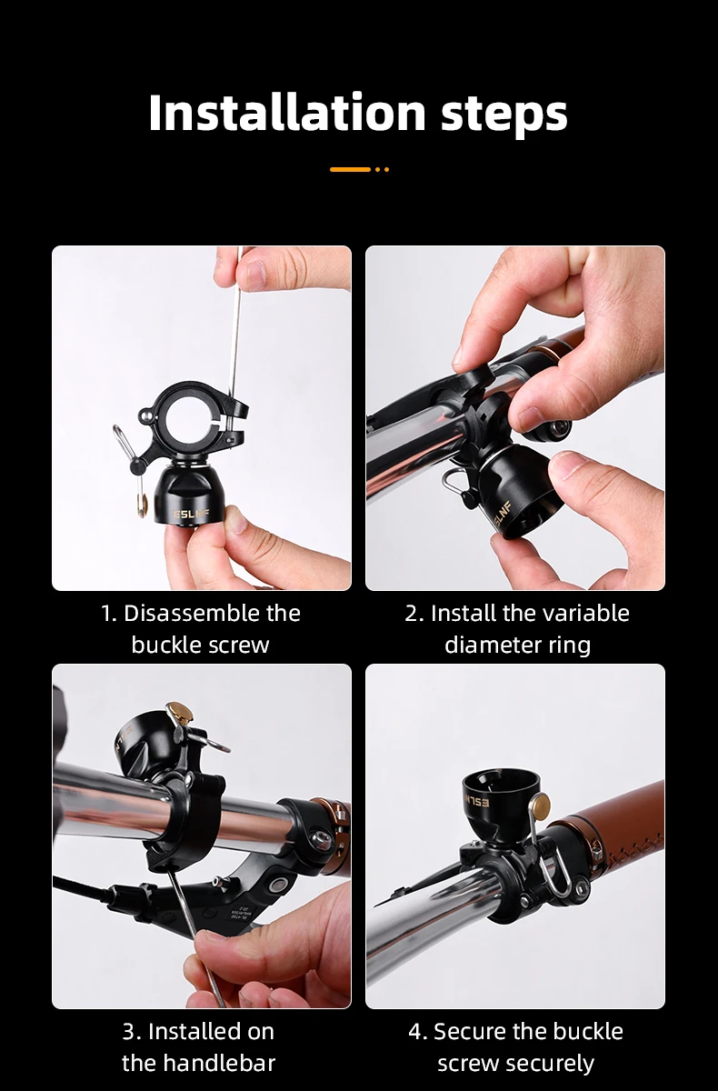 Cycling Gear Essentials - Retro bisiklet zili güvenlik uyarı bisiklet