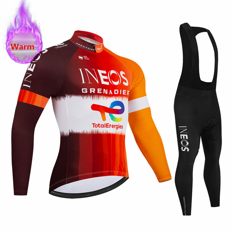 Cycling Gear Clothing - Ineos Takımı Kış Uzun Kollu Termal