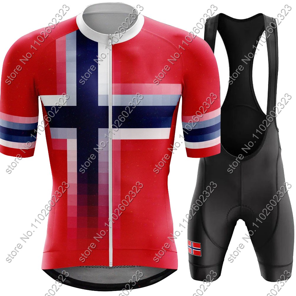 Cycling Gear Clothing - 2024 norveç bisiklet forması milli takım