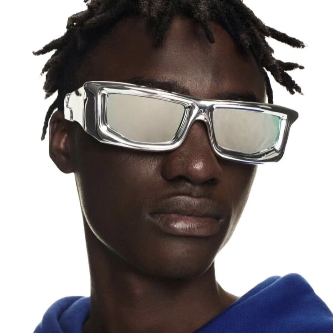 Cycling Gear Essentials - Hip-hop tarzı kare çerçeveli cyberpunk güneş