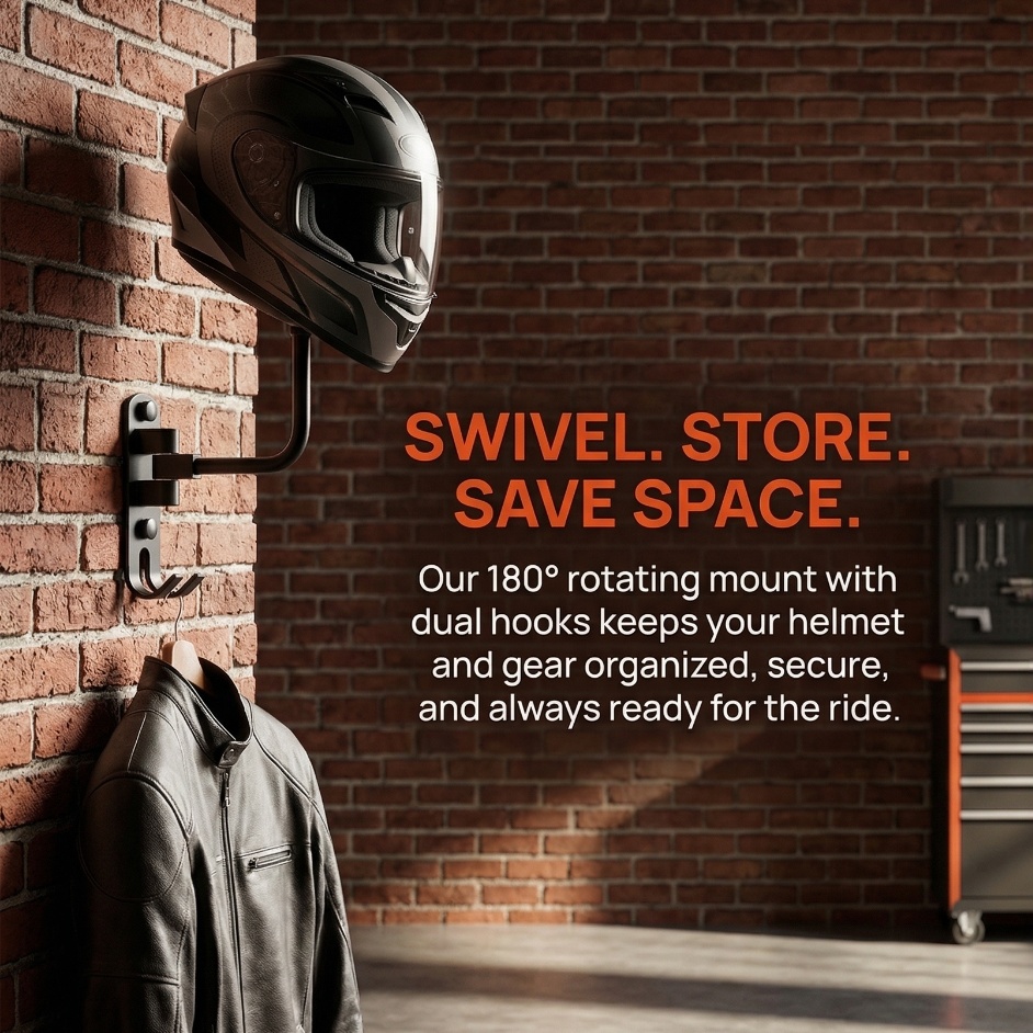 Cycling Gear Rack - Premium Alüminyum Alaşımlı Paslanmaz Çelik Kask