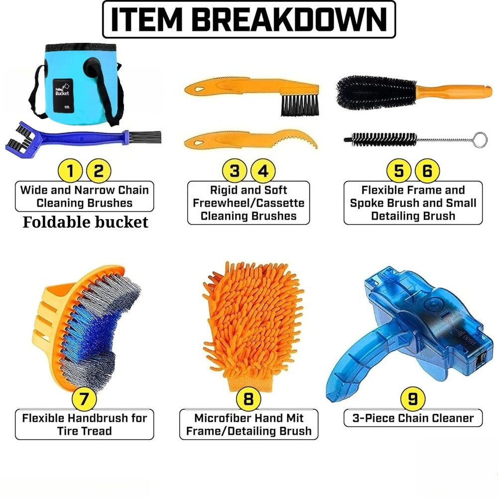 9 Parçalı Bisiklet Temizleme S - Bike Chain Cleaner incelemesi ve fiyatı